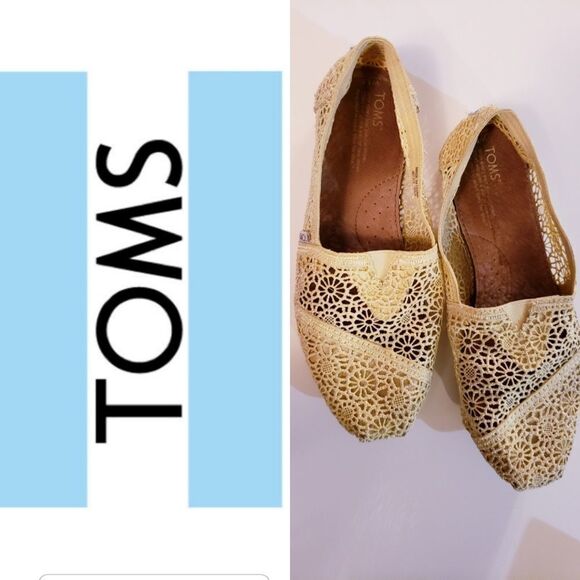 TOMS Lace Women's Shoes | Pale Yellow - Picture 1 of 7